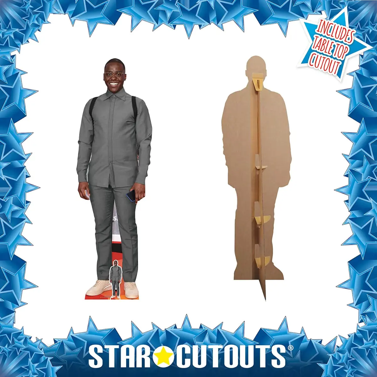 CS859 Ncuti Gatwa Rwandan Scottish Actor Lifesize Mini Cardboard Cutout Standee 3