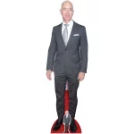 CS864 Jeff Bezos (Executive Chairman of Amazon) Lifesize + Mini Cardboard Cutout Standee Front