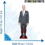 CS864 Jeff Bezos (Executive Chairman of Amazon) Lifesize + Mini Cardboard Cutout Standee Size
