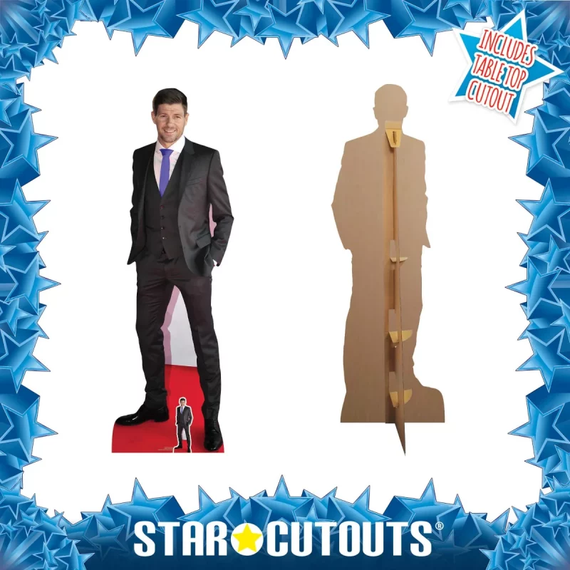 CS899 Steven Gerrard 'Suit' (English Football Manager) Lifesize + Mini Cardboard Cutout Standee Frame
