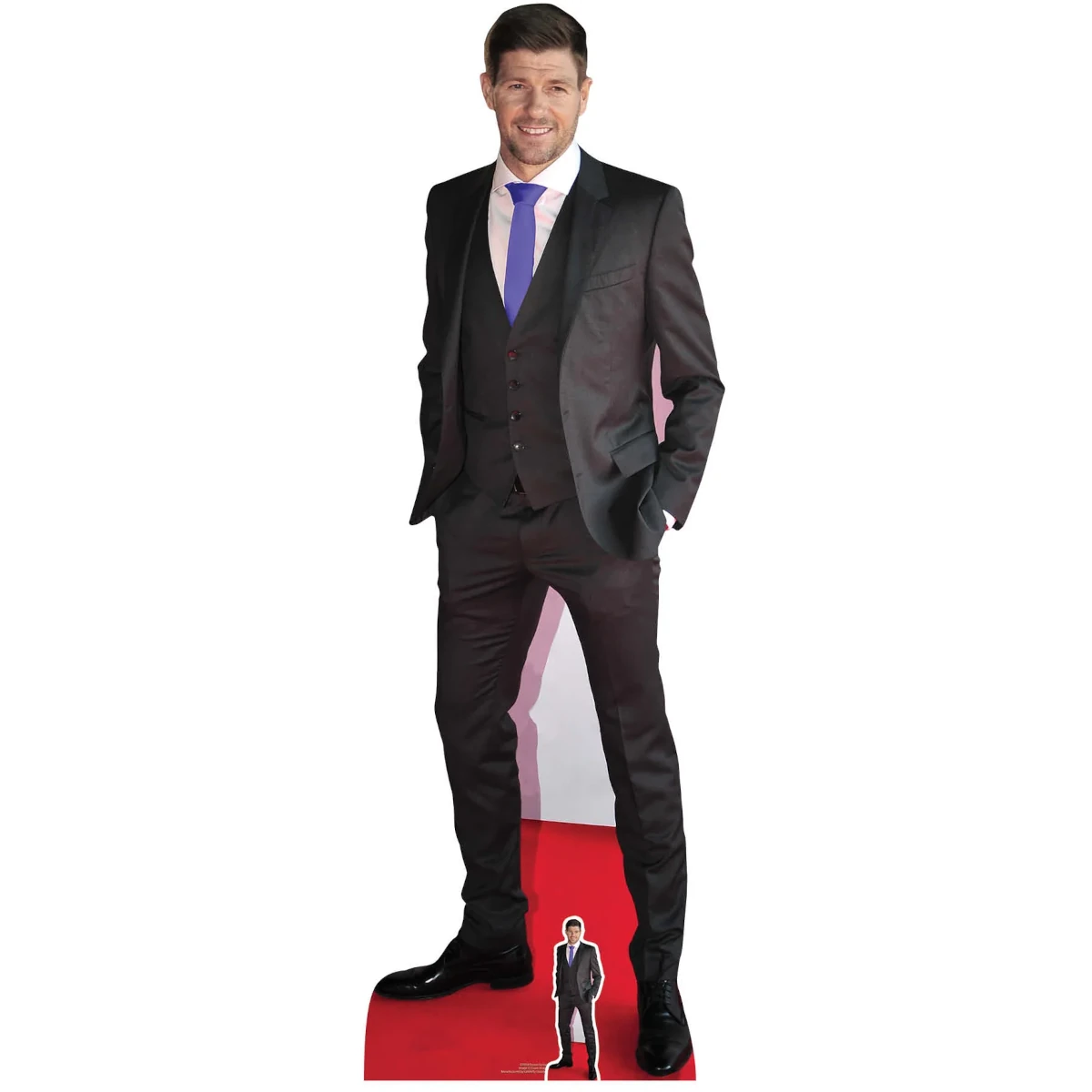CS899 Steven Gerrard 'Suit' (English Football Manager) Lifesize + Mini Cardboard Cutout Standee Front