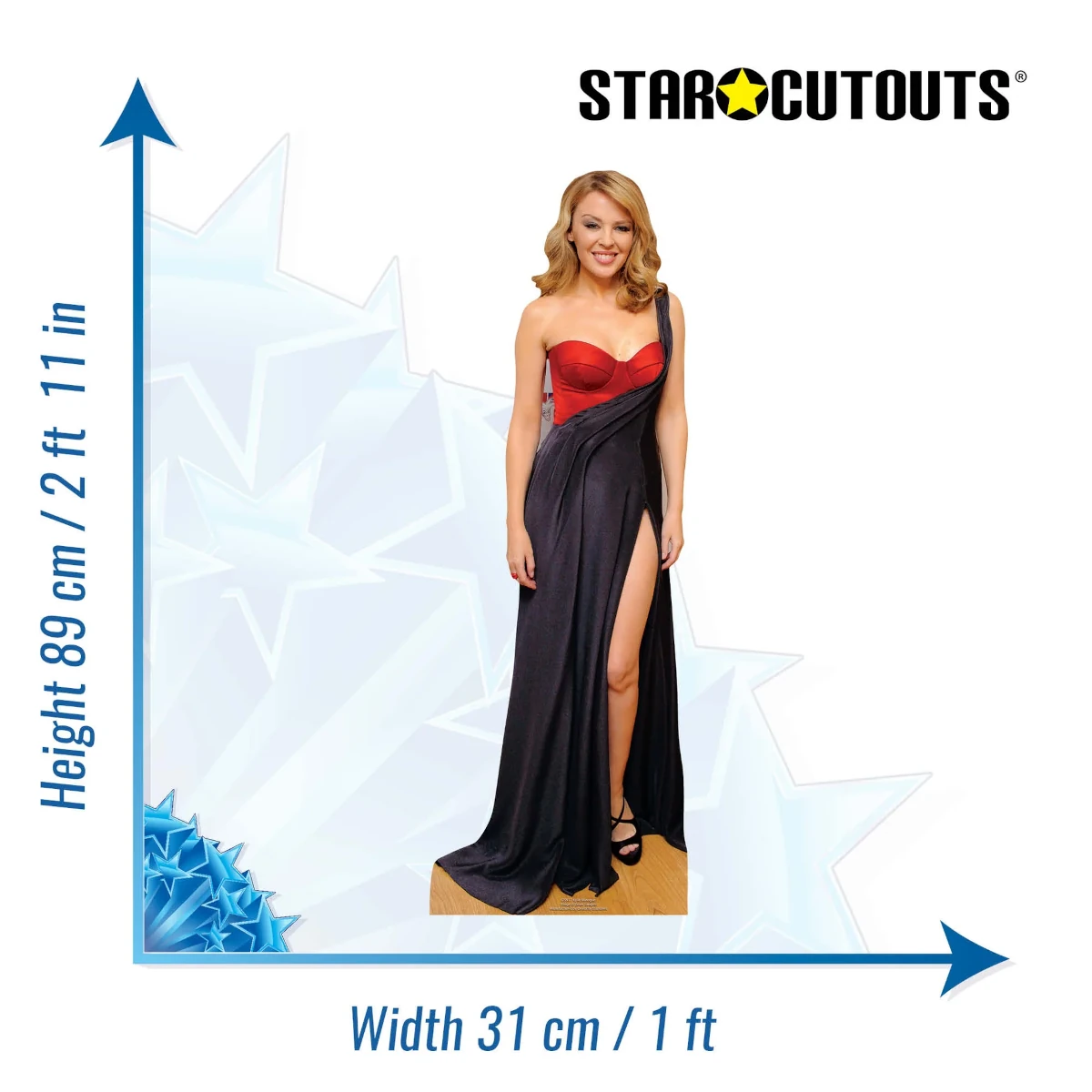 CS917 Kylie Minogue (Australian SingerSongwriter) Mini Cardboard Cutout Standee Size