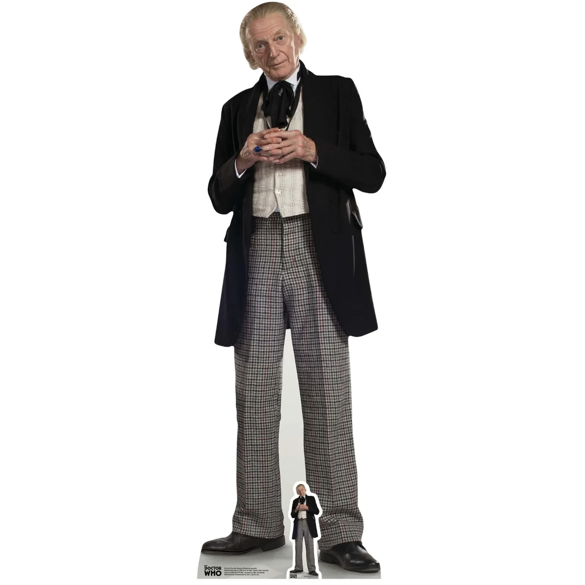 SC1116 First Doctor 'David Bradley' (Doctor Who) Official Lifesize + Mini Cardboard Cutout Standee Front