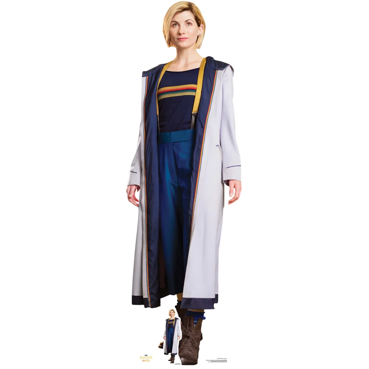 SC1197 Thirteenth Doctor 'Jodie Whittaker' (Doctor Who) Official Lifesize + Mini Cardboard Cutout Standee Front