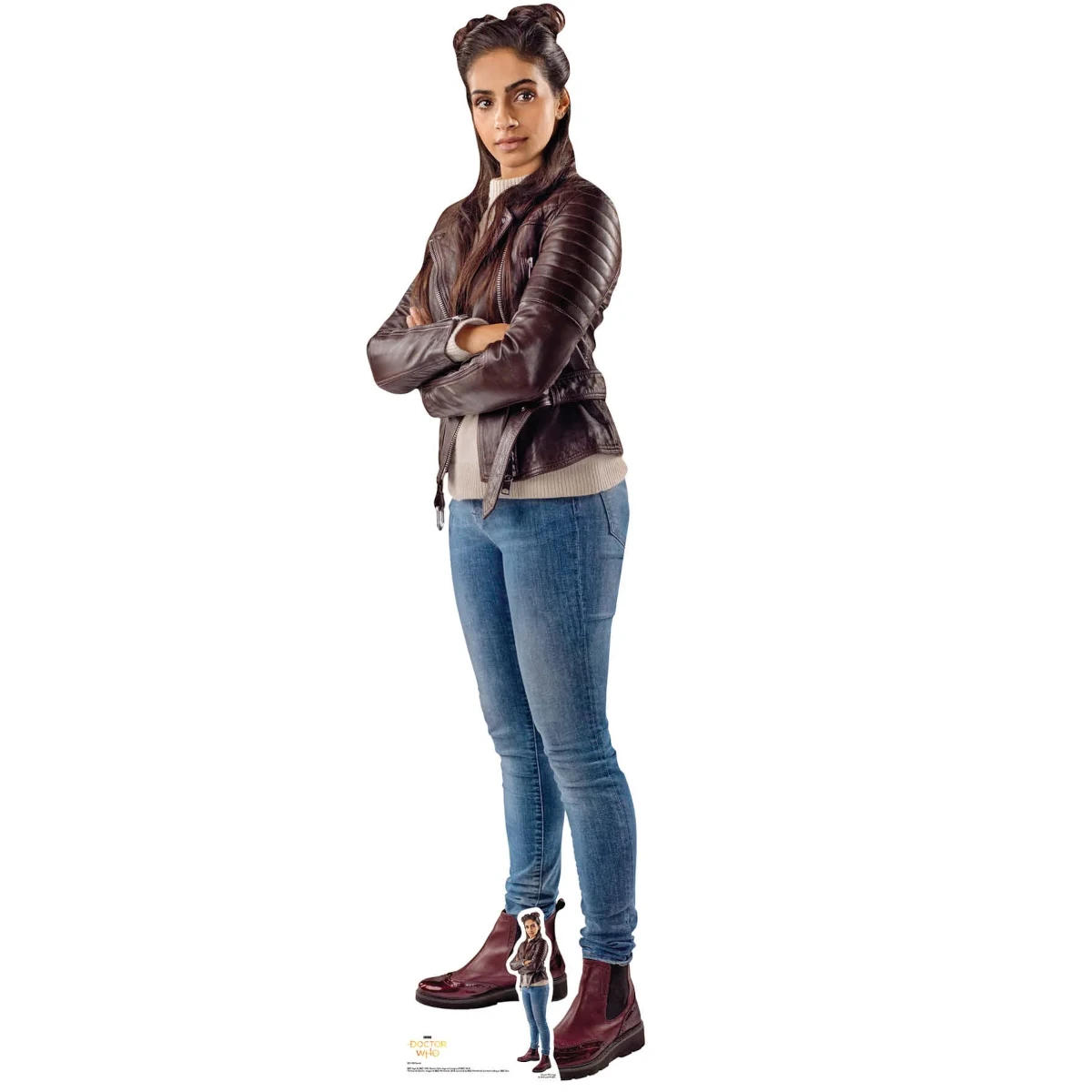 SC1198 Yasmin Khan 'Mandip Gill' (Doctor Who) Official Lifesize + Mini Cardboard Cutout Standee Front