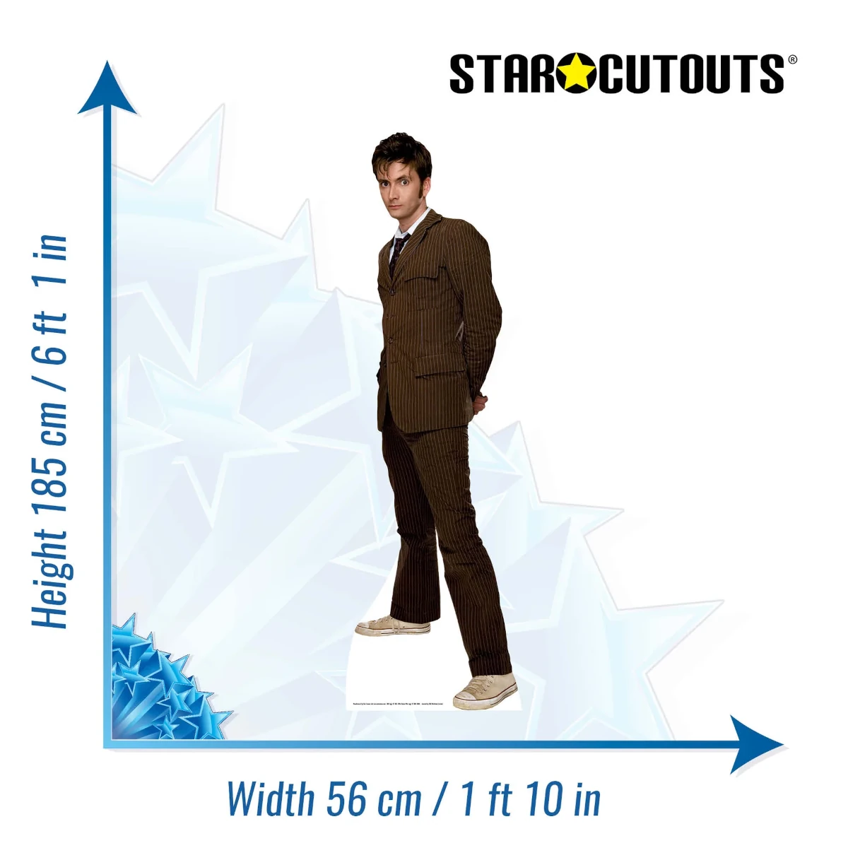 SC125 Tenth Doctor 'David Tennant' (Doctor Who) Official Lifesize Cardboard Cutout Standee Size
