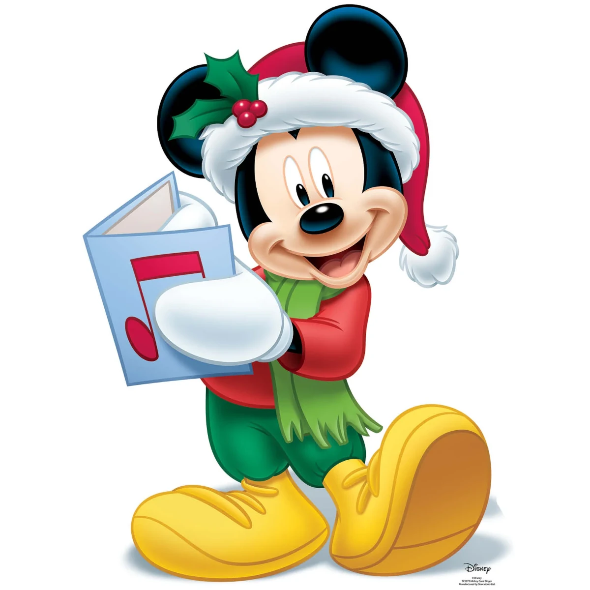 SC1272 Mickey Mouse ‘Christmas Carol’ (Disney) Mini Cardboard Cutout Standee Front