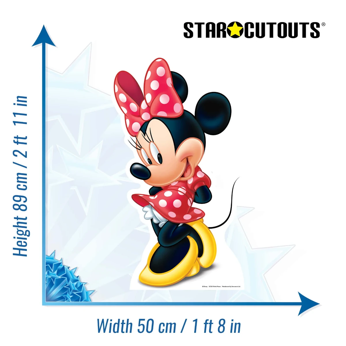 SC363 Minnie Mouse (Disney Classics) Official Mini Cardboard Cutout Standee Size