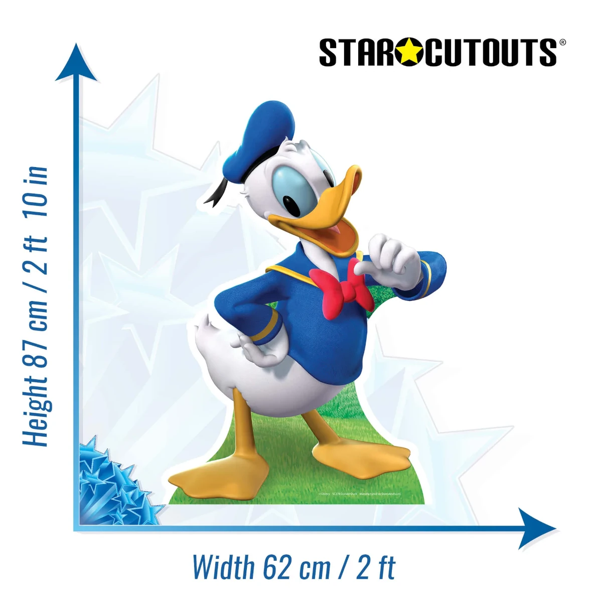 SC378 Donald Duck (Disney Classics) Official Mini Cardboard Cutout Standee Size