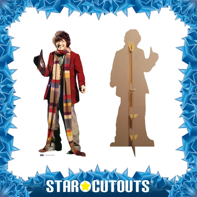 SC406 The Fourth Doctor 'Tom Baker' (Doctor Who) Official Lifesize Cardboard Cutout Standee Frame