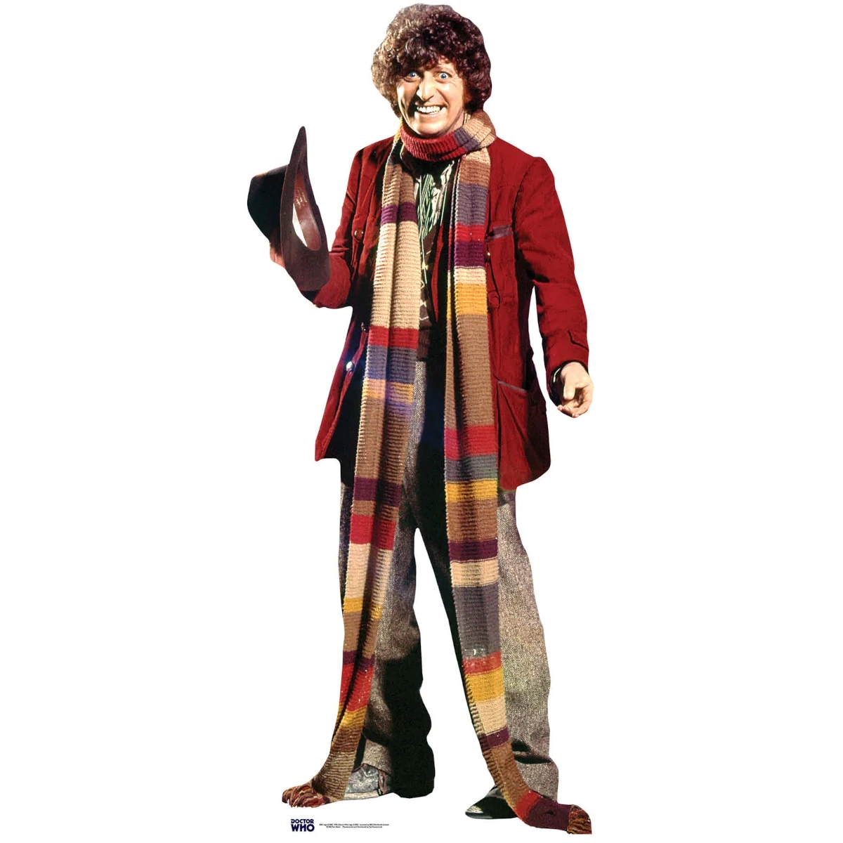 SC406 The Fourth Doctor 'Tom Baker' (Doctor Who) Official Lifesize Cardboard Cutout Standee Front