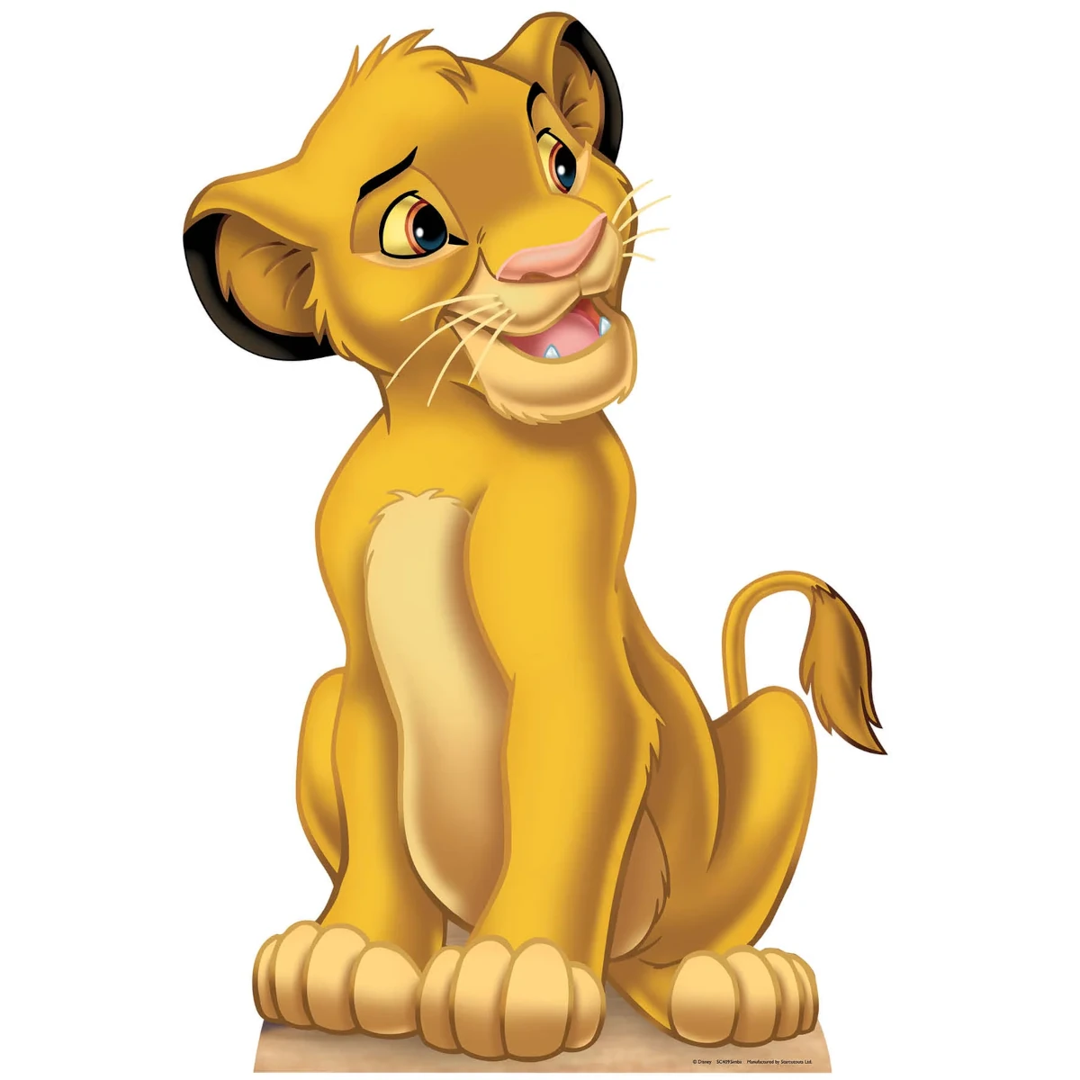 SC409 Simba (Disney Classics The Lion King) Official Mini Cardboard Cutout Standee Front