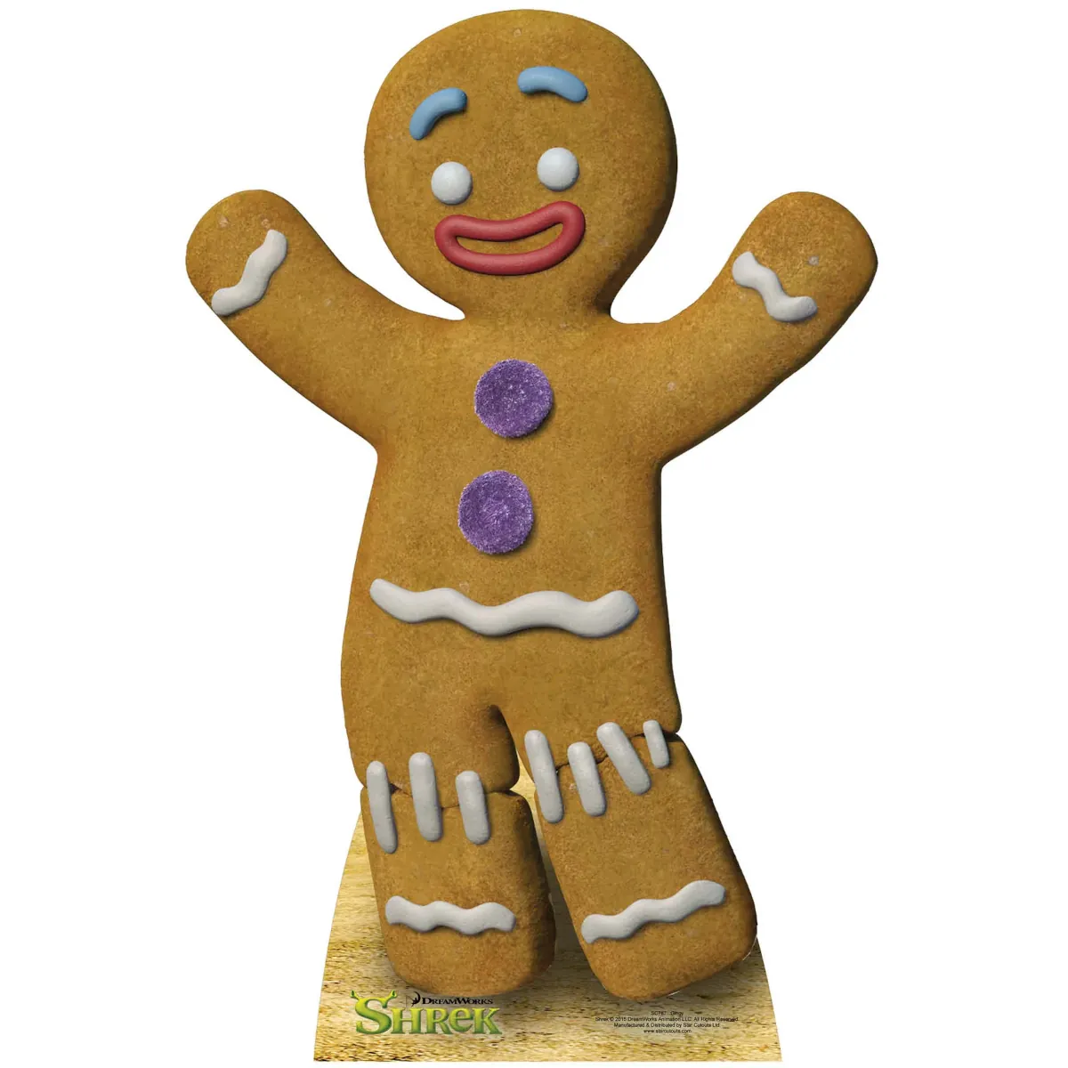 SC787 Gingy 'The Gingerbread Man' (DreamWorks Animation Shrek) Mini Cardboard Cutout Standee Front