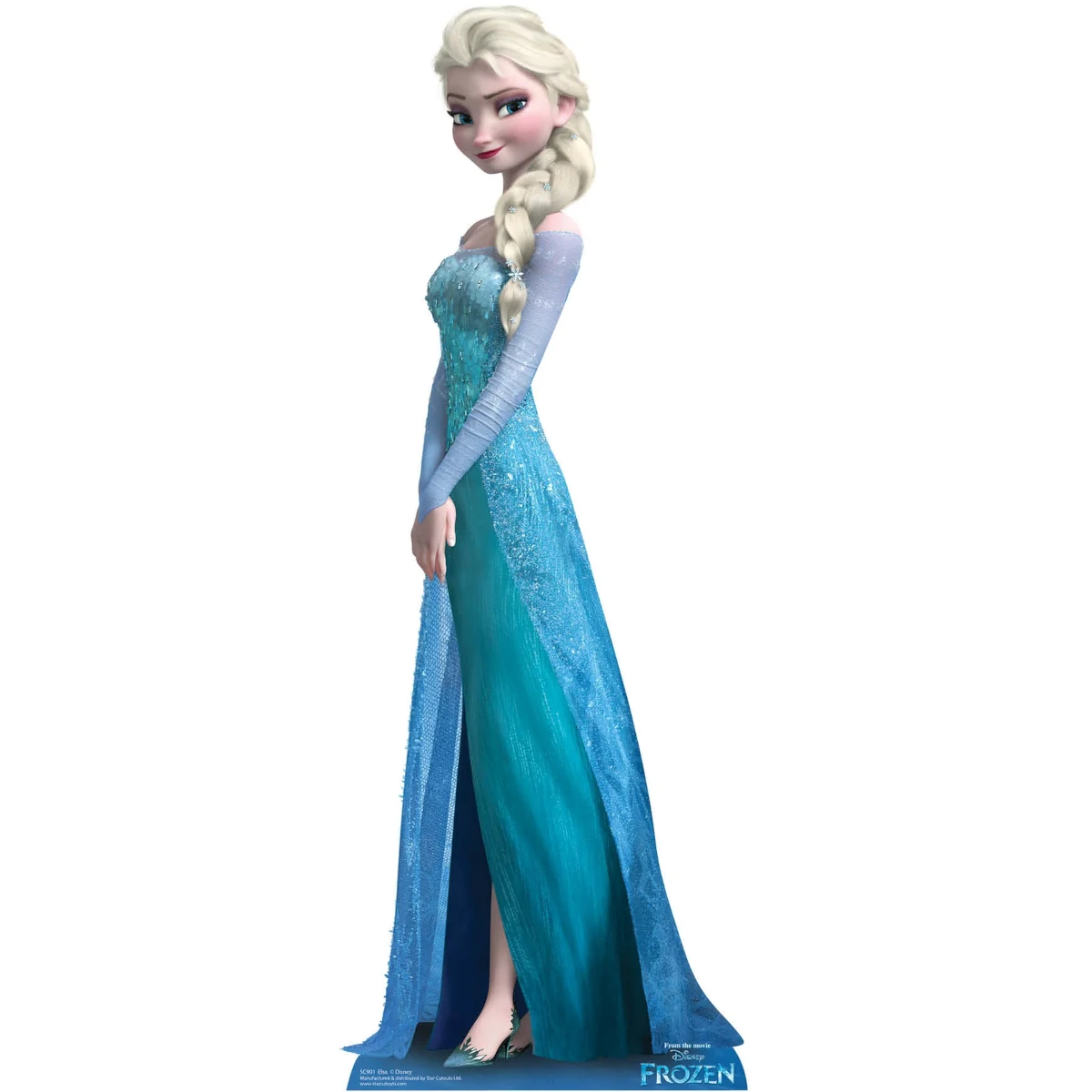 SC901 Elsa (Disney Frozen) Official Mini Cardboard Cutout Standee Front