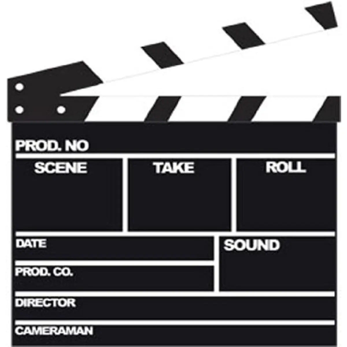 Film Clapper Large + Mini Cardboard Cutout / Standee - Cutouts and