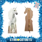 SC1097 Unicorn (Mythical Creature) Lifesize + Mini Cardboard Cutout Standee Frame