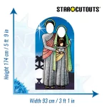 SC1237 Holy Religious Sacred Family 'Nightfall' Lifesize Stand-In Cardboard Cutout Standee Size