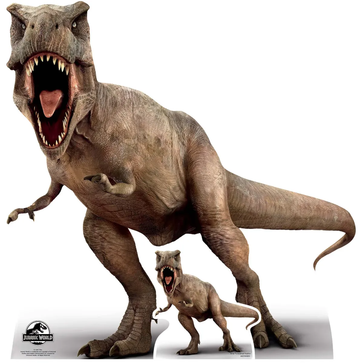 SC1285 Tyrannosaurus Rex 'T-Rex' Dinosaur (Jurassic World) Official Large + Mini Cardboard Cutout Standee Front