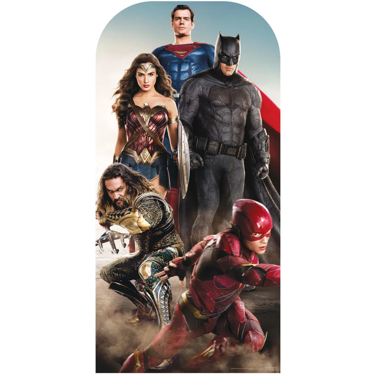 SC1339 Justice League 'Live Action' Official Lifesize Stand-In Cardboard Cutout