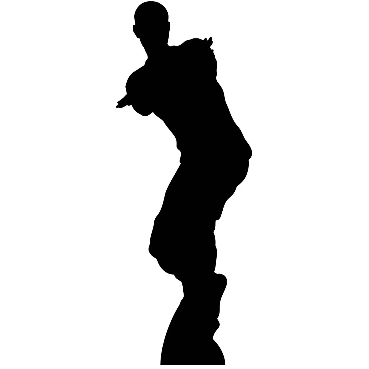 SC1403 Dancing Gamer (Silhouette) Single Pack Lifesize Cardboard Cutout Standee Front
