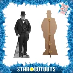 SC1451 Sir Winston Churchill (Former UK Prime Minister) Lifesize + Mini Cardboard Cutout Standee Frame