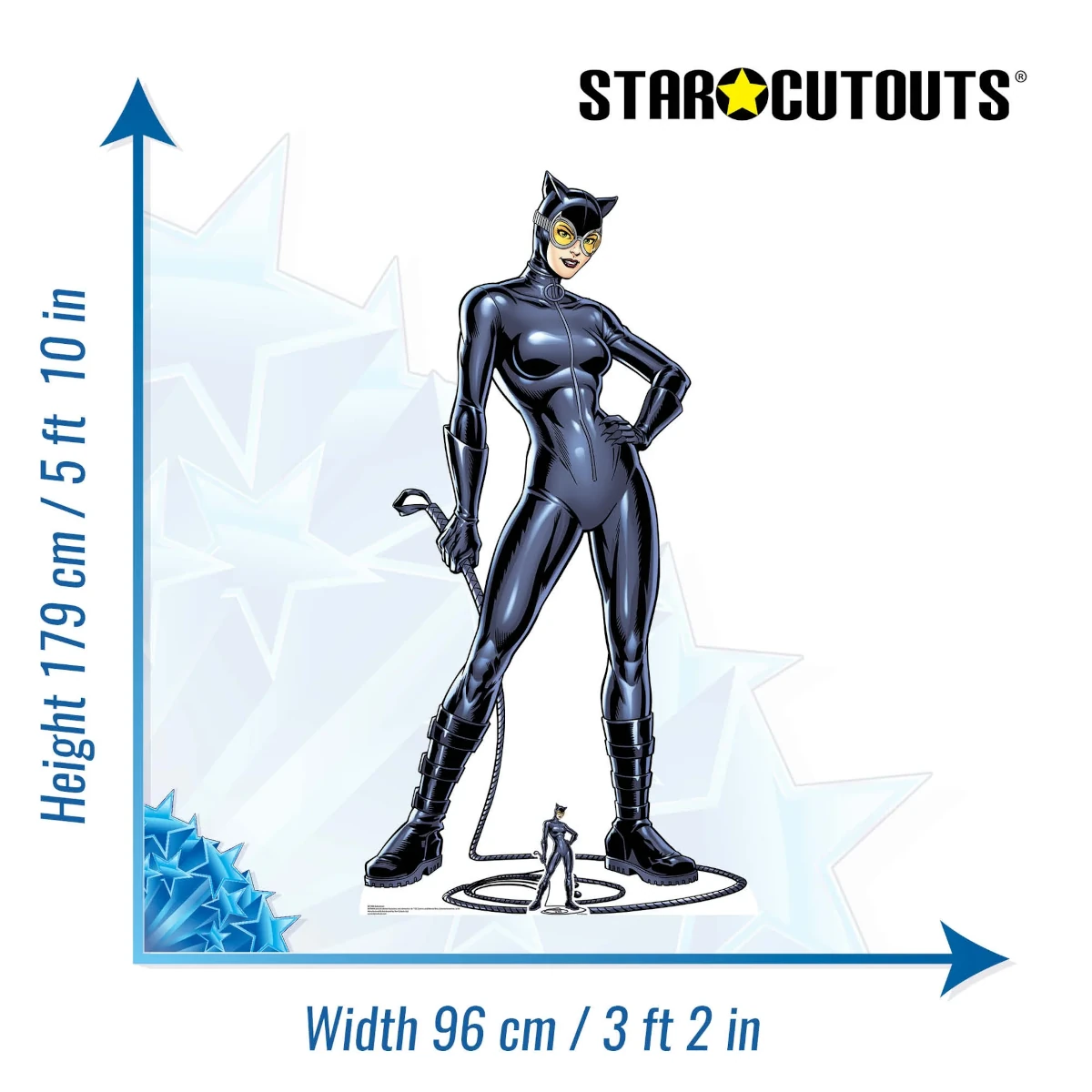 SC1456 Catwoman with Whip (DC Comics) Official Lifesize + Mini Cardboard Cutout Standee Size