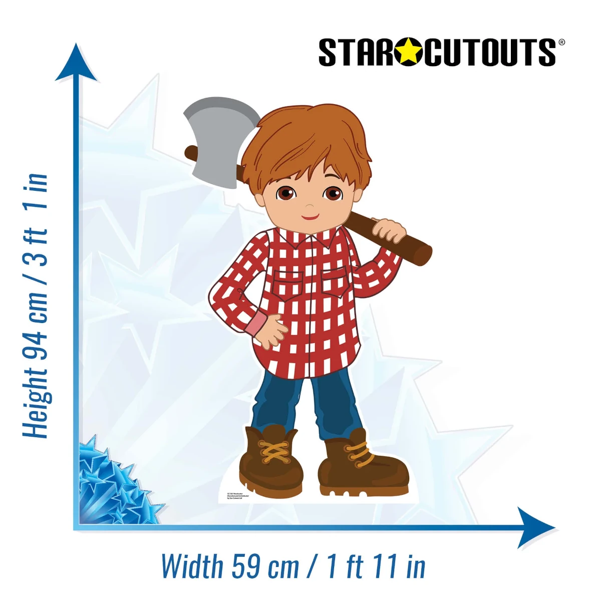 SC1581 Woodcutter (Little Red Riding Hood) Fairy Tales Large Cardboard Cutout Standee Size