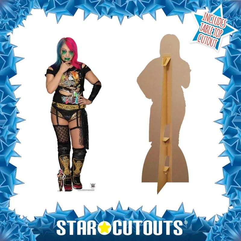 SC1596 Asuka (WWE) Official Lifesize + Mini Cardboard Cutout Standee Frame