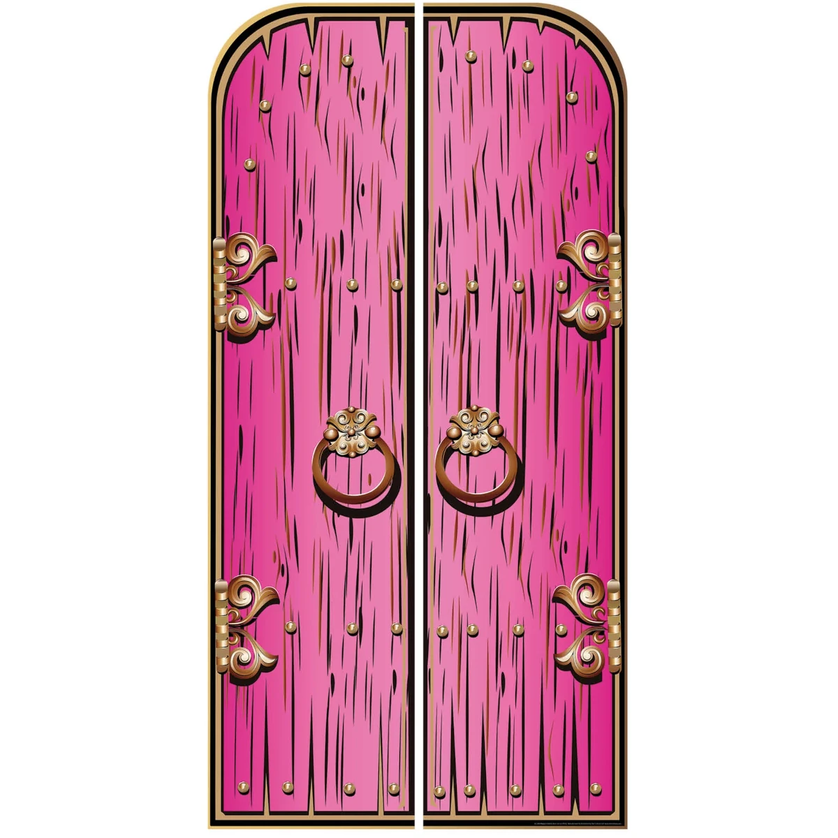 SC1600 Pink Fantasy Magical Fairy Double Doors Large Cardboard Cutout Standee Front