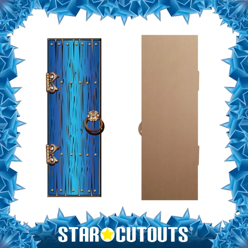 SC1664 Blue Fantasy Magical Fairy Single Door Large Cardboard Cutout Standee Frame