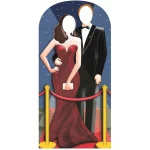 SC170 Red Carpet VIP Hollywood Couple Lifesize Stand-In Cardboard Cutout Standee Front