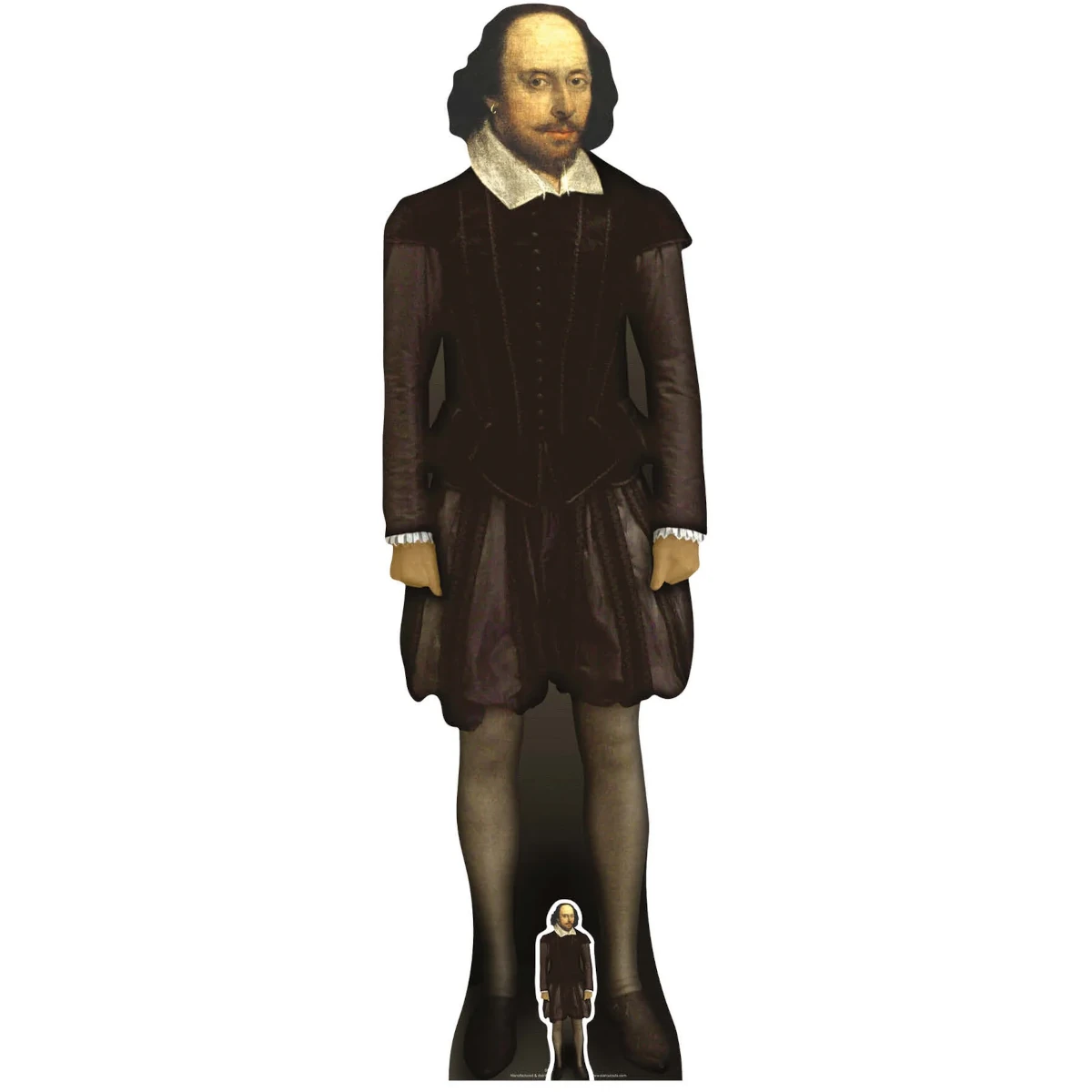 SC179 William Shakespeare (English Playwright) Lifesize + Mini Cardboard Cutout Standee Front