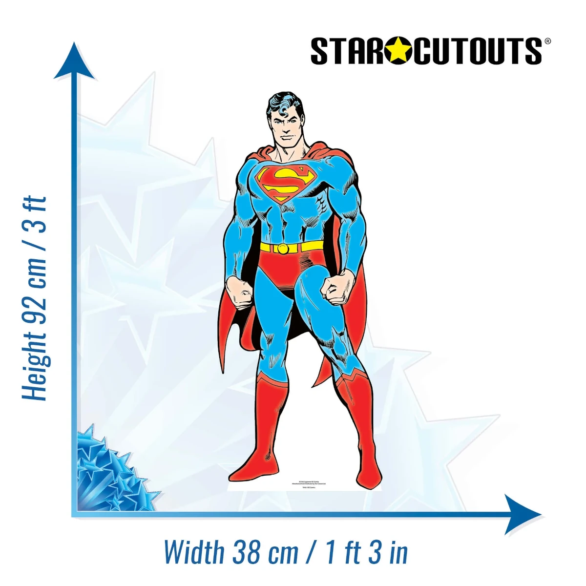SC1955 Superman (DC Comics) Official Mini Cardboard Cutout Standee Size