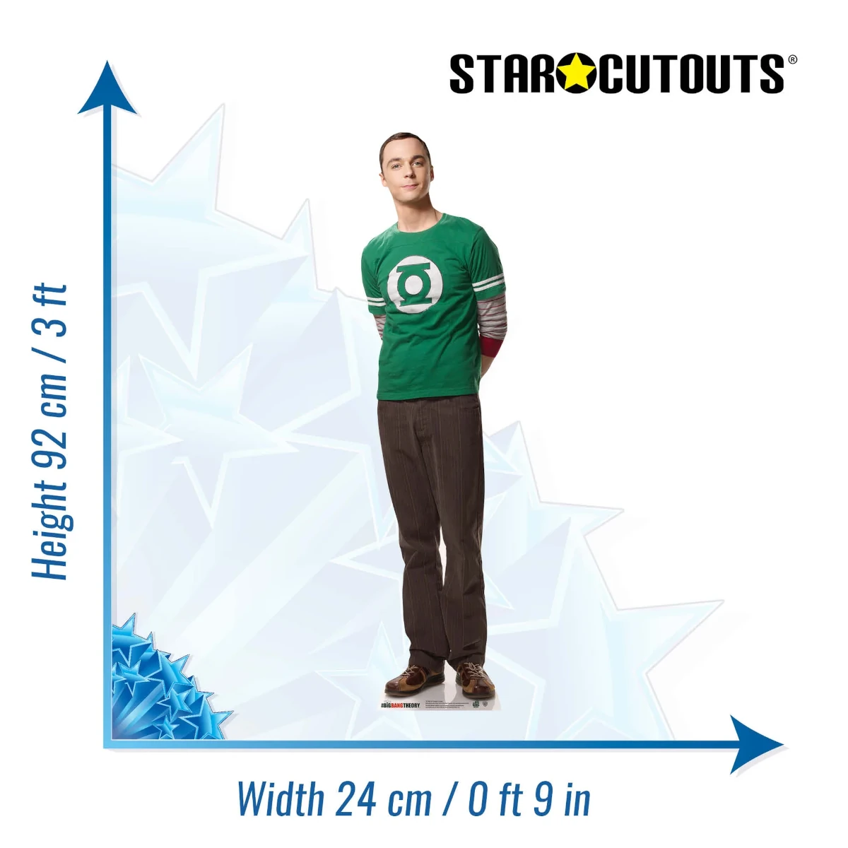 SC1960 Dr Sheldon Cooper (The Big Bang Theory) Official Mini Cardboard Cutout Standee Size