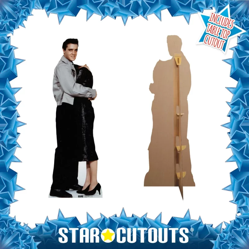 SC2203 Elvis Presley 'Standing Hugging' Official Stand-In Lifesize Cardboard Cutout Standee Frame