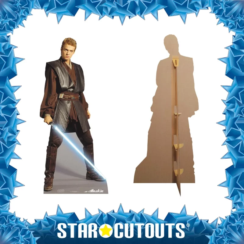 SC475 Anakin Skywalker 'Lightsaber' (Star Wars) Official Lifesize Cardboard Cutout Standee Frame