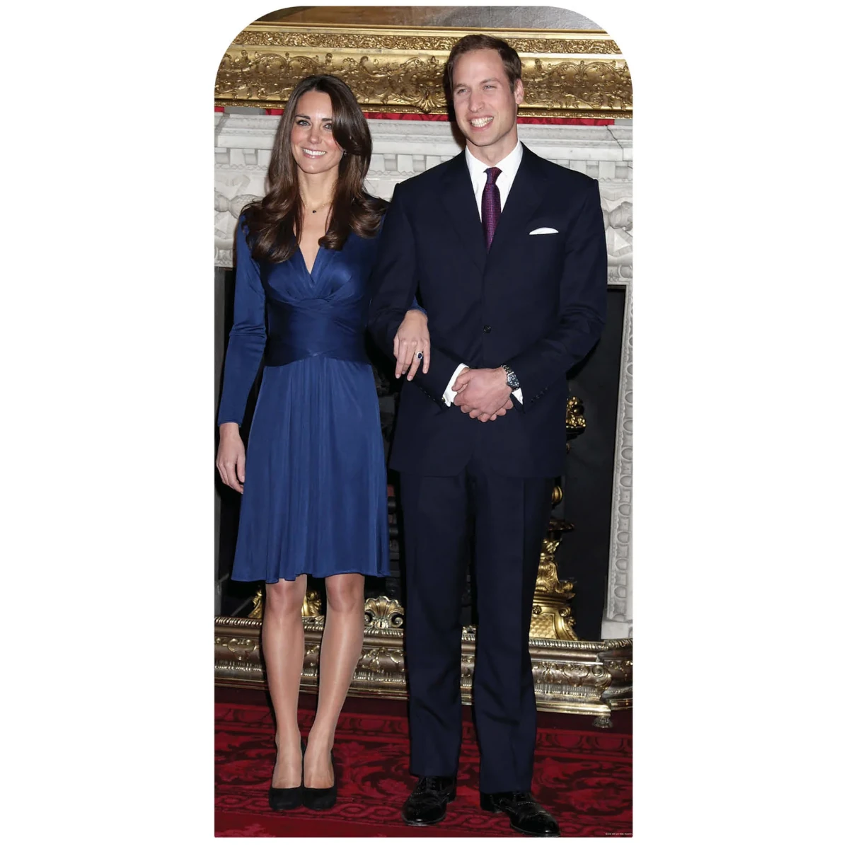 SC596 William & Catherine (Prince & Princess of Wales) Lifesize Stand-In Cardboard Cutout Standee