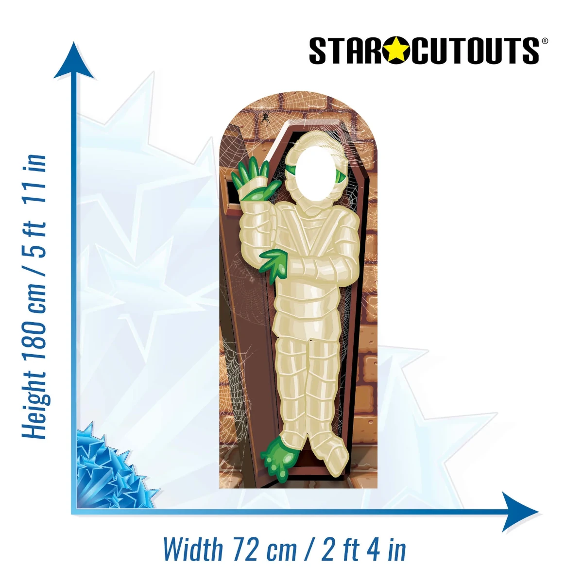 SC652 Mummy (Halloween) Lifesize Stand-In Cardboard Cutout Standee Size