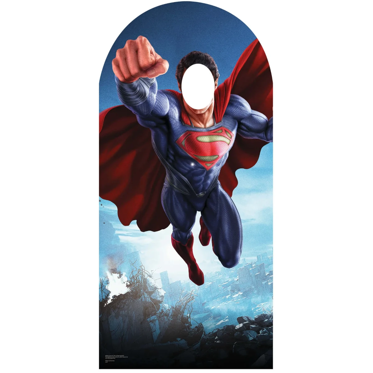 SC663 Superman 'Man of Steel' Official Lifesize Stand-In Cardboard Cutout Standee Front