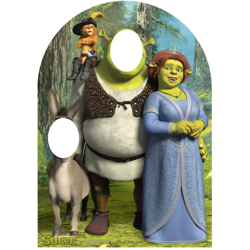 SC821 Shrek (DreamWorks) Official Child Size Stand-In Cardboard Cutout Standee Front