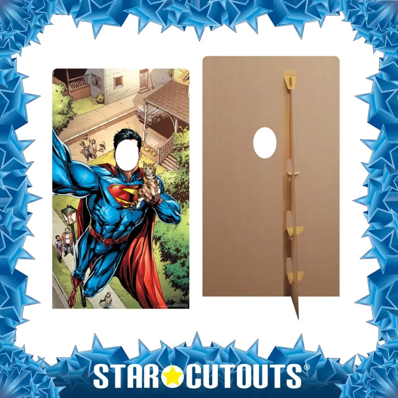 SC843 Superman 'Selfie' (DC Comics) Official Lifesize Stand-In Cardboard Cutout Standee Frame