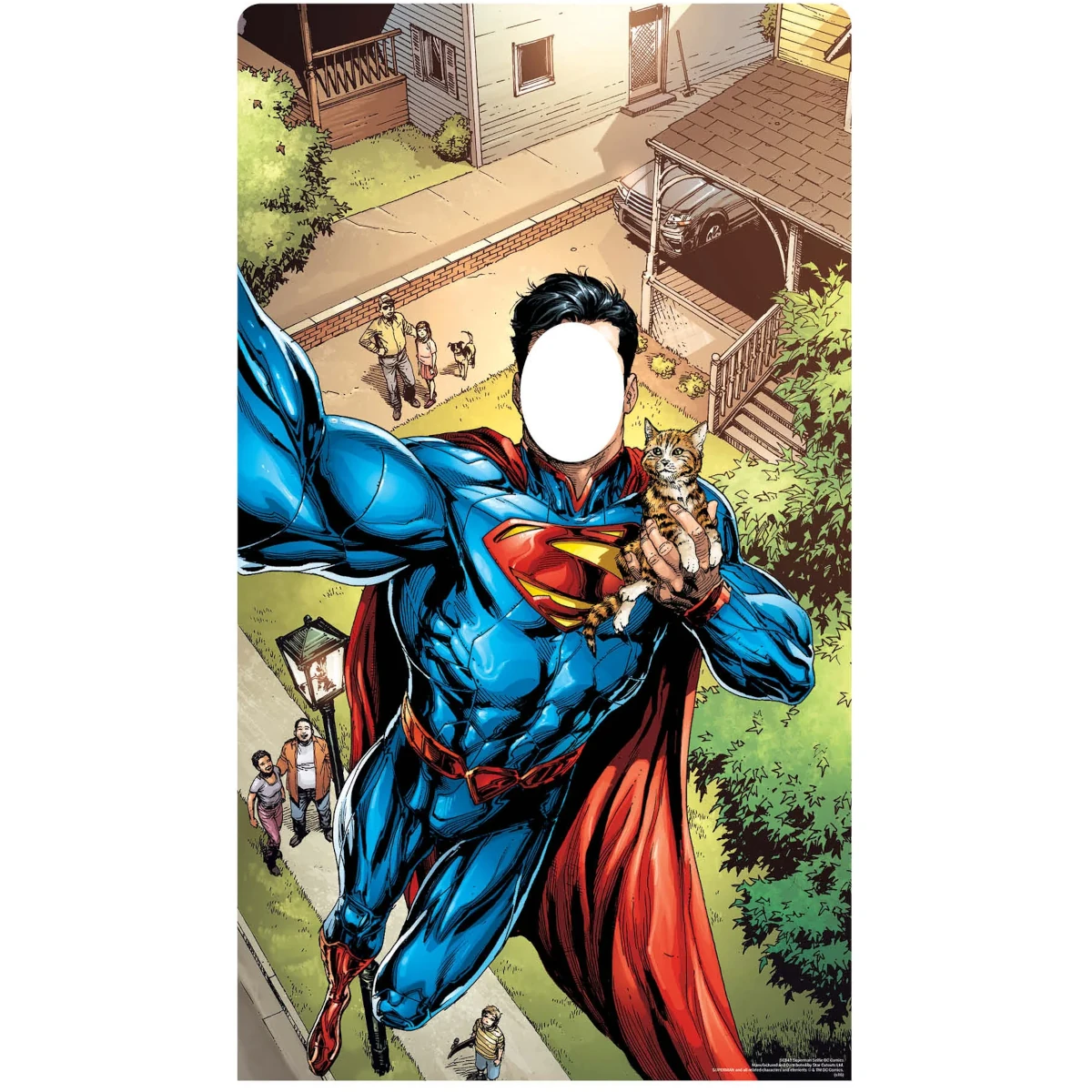 SC843 Superman 'Selfie' (DC Comics) Official Lifesize Stand-In Cardboard Cutout Standee Front