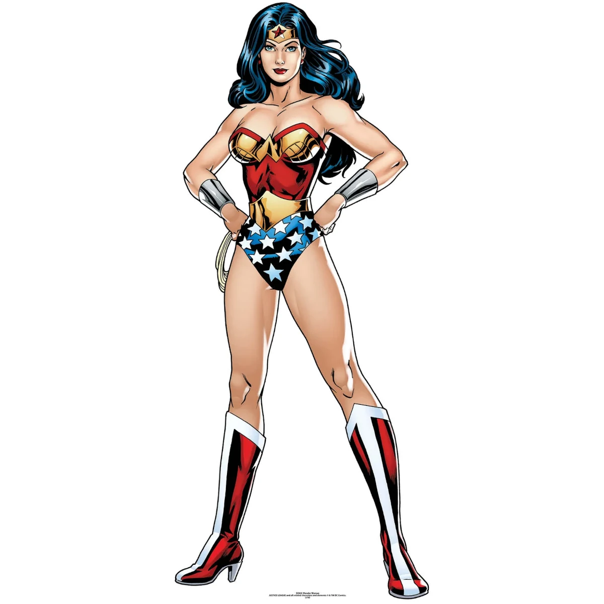 SC845 Wonder Woman 'Justice League' (DC Comics) Official Lifesize Cardboard Cutout Standee Front
