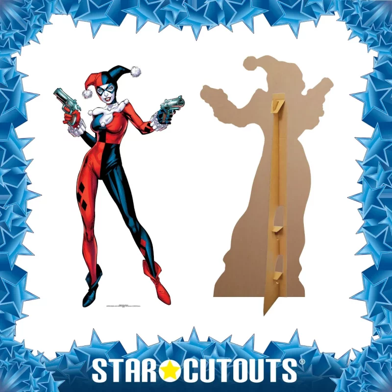 SC846 Harley Quinn 'Justice League' (DC Comics) Official Lifesize Cardboard Cutout Standee Frame