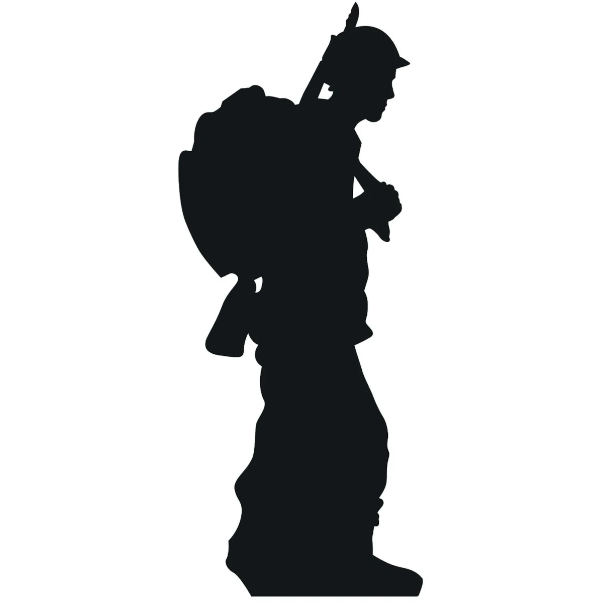 SC862 Soldier (Silhouette) Lifesize Cardboard Cutout Standee Front