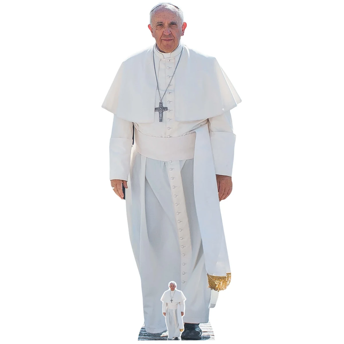 SC940 Pope Francis (Catholic Church) Lifesize + Mini Cardboard Cutout Standee Front