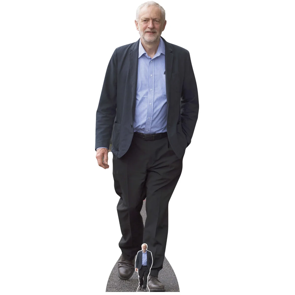 SC941 Jeremy Corbyn (British Politician) Lifesize + Mini Cardboard Cutout Standee Front