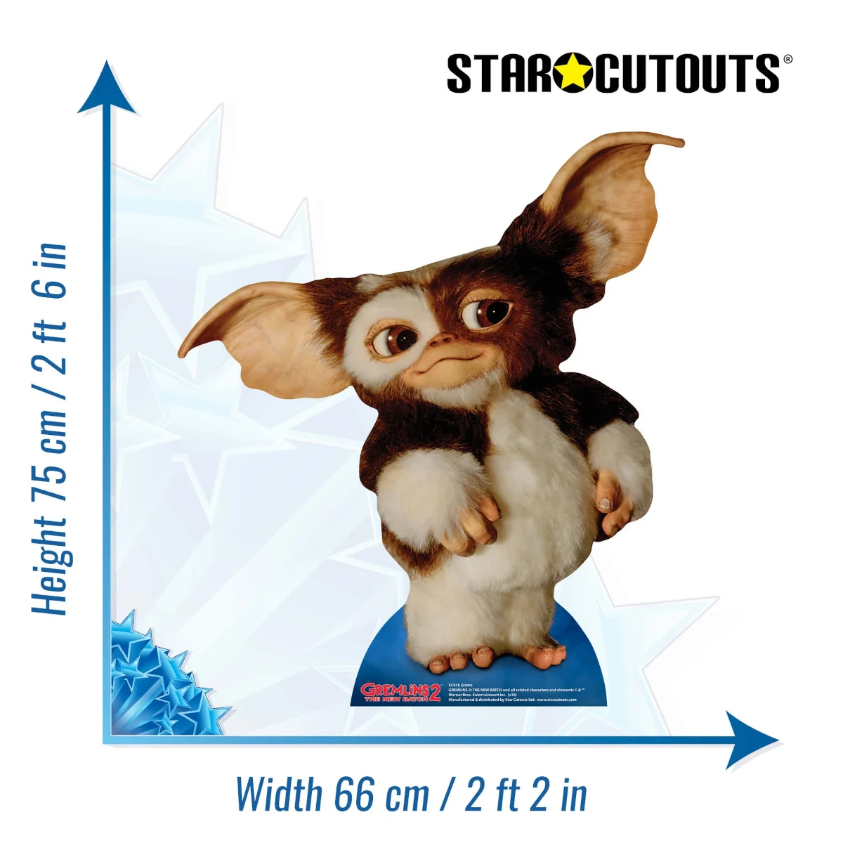 SC978 Gizmo (Gremlins 2) Official Lifesize Cardboard Cutout Standee Size