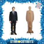 SC4076 Emmanuel Macron (French Politician) Lifesize + Mini Cardboard Cutout Standee Frame