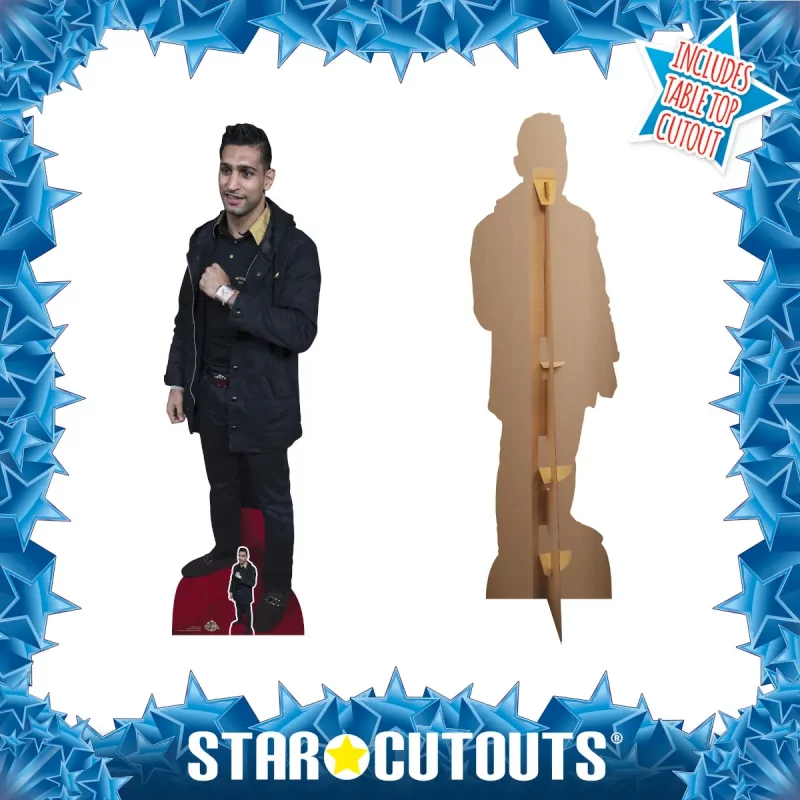 CS985 Amir Khan (Former Professional Boxer) Lifesize + Mini Cardboard Cutout Standee Frame